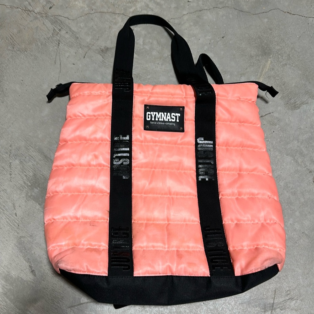 Justice Quilted Sports Bag Backpack Duffle Duffel / LL-11‎